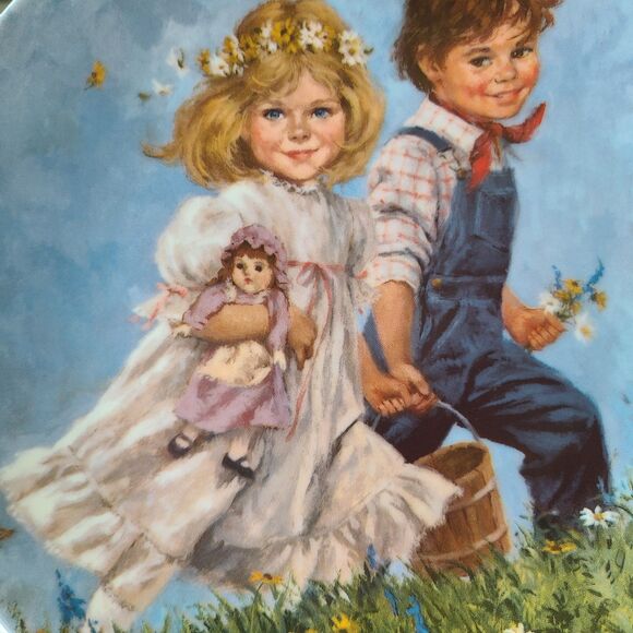 Vintage John McClelland "Jack and Jill" Mother Goose Series Collector Plate 1986 - Picture 5 of 10